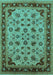 Oriental Turquoise Traditional Rug, urb1065turq