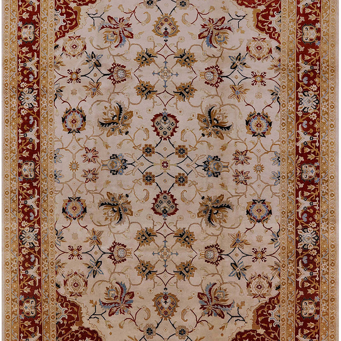 Mid-Century Modern Mahogany Brown Oriental Rug, urb1065