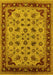 Oriental Yellow Traditional Rug, urb1065yw