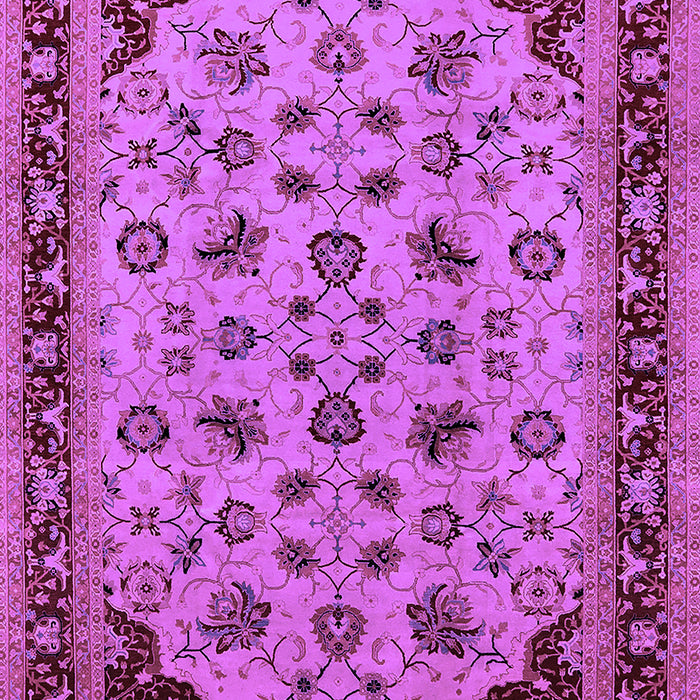 Machine Washable Oriental Purple Traditional Area Rugs, wshurb1065pur
