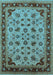 Oriental Light Blue Traditional Rug, urb1065lblu