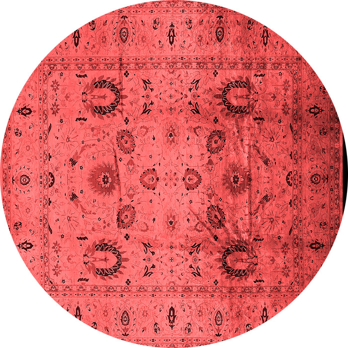 Machine Washable Oriental Red Traditional Rug, wshurb1066red
