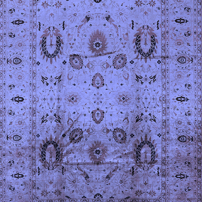 Oriental Blue Traditional Rug, urb1066blu