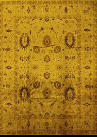 Oriental Yellow Traditional Rug, urb1066yw