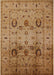 Mid-Century Modern Gold Oriental Rug, urb1066