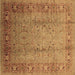 Square Oriental Brown Traditional Rug, urb1067brn