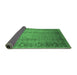 Sideview of Oriental Emerald Green Traditional Rug, urb1067emgrn