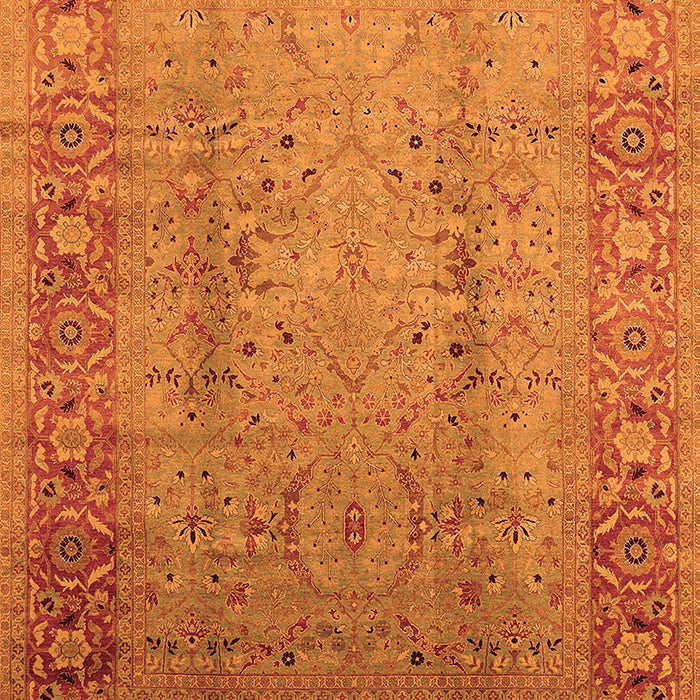 Oriental Orange Traditional Rug, urb1067org