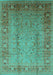Oriental Turquoise Traditional Rug, urb1067turq