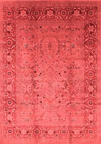 Oriental Red Traditional Rug, urb1067red
