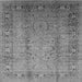 Square Oriental Gray Traditional Rug, urb1067gry