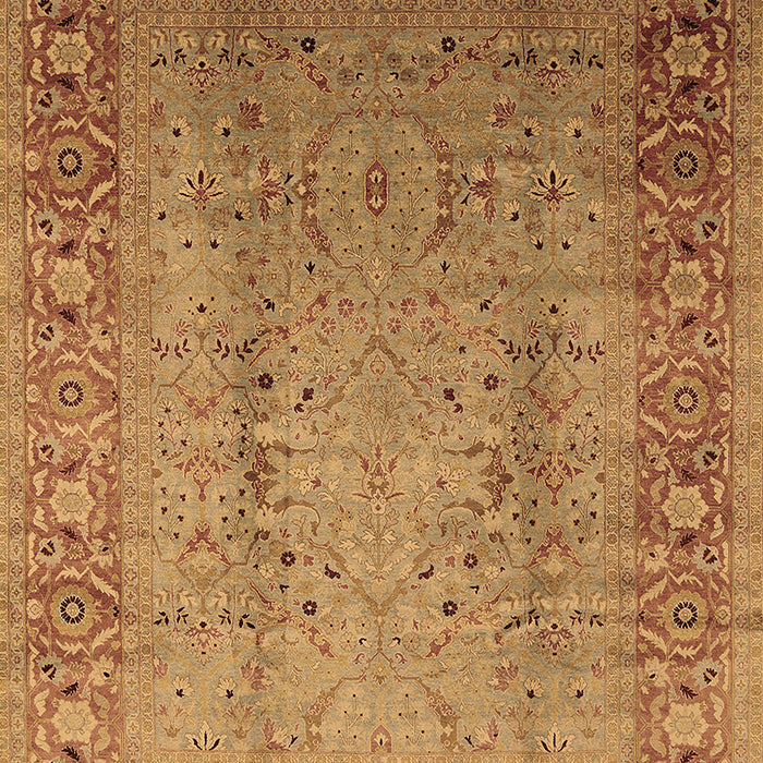 Machine Washable Oriental Brown Traditional Rug, wshurb1067brn