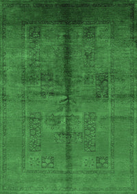 Oriental Emerald Green Industrial Rug, urb1068emgrn