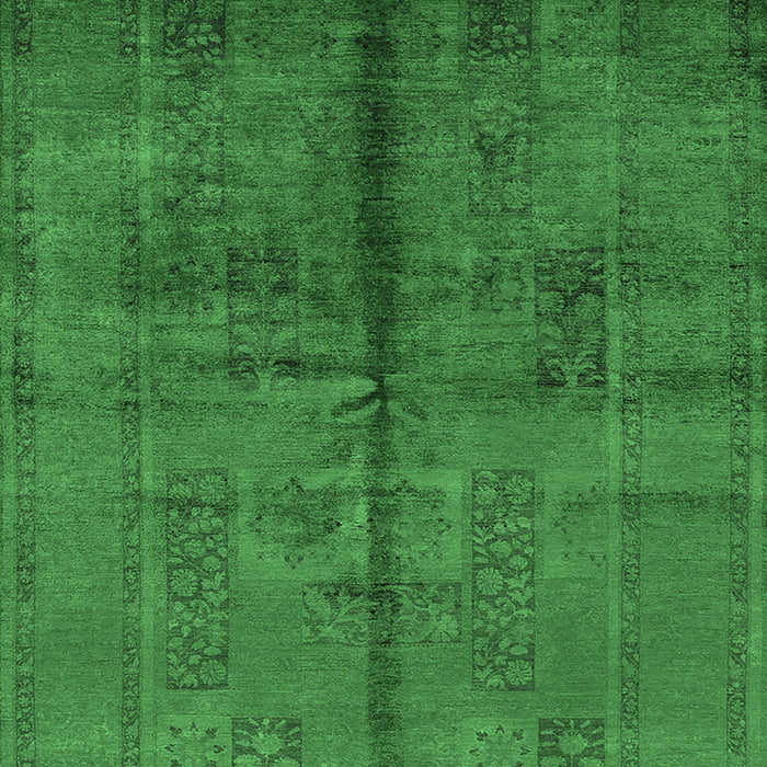 Oriental Emerald Green Industrial Rug, urb1068emgrn