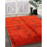 Mid-Century Modern Red Oriental Rug, urb1068