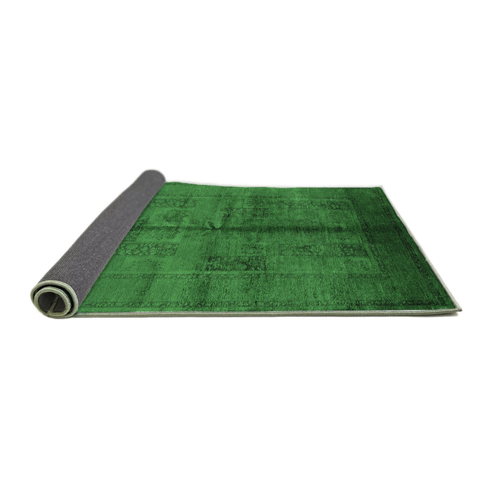 Sideview of Oriental Emerald Green Industrial Rug, urb1068emgrn