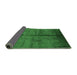 Sideview of Oriental Emerald Green Industrial Rug, urb1068emgrn