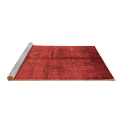 Sideview of Machine Washable Oriental Brown Industrial Rug, wshurb1068brn