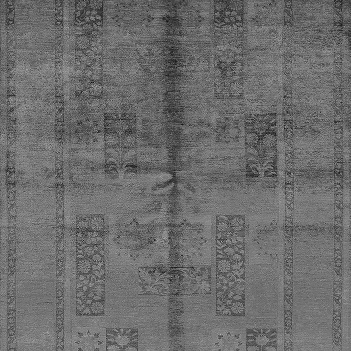 Machine Washable Oriental Gray Industrial Rug, wshurb1068gry