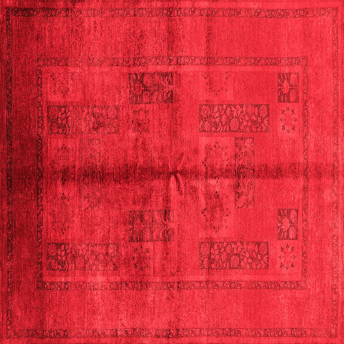 Machine Washable Oriental Red Industrial Rug, wshurb1068red