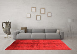 Machine Washable Oriental Orange Industrial Area Rugs in a Living Room, wshurb1068org