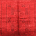 Square Oriental Orange Industrial Rug, urb1068org