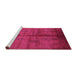 Sideview of Machine Washable Oriental Purple Industrial Area Rugs, wshurb1068pur