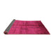 Sideview of Oriental Purple Industrial Rug, urb1068pur