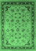 Oriental Emerald Green Traditional Rug, urb1069emgrn