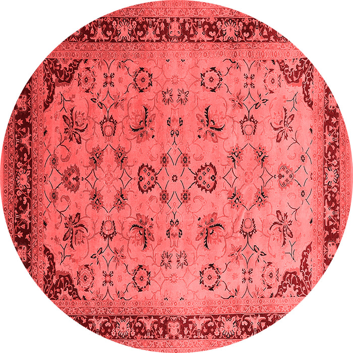 Machine Washable Oriental Red Traditional Rug, wshurb1069red