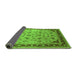 Sideview of Oriental Green Traditional Rug, urb1069grn