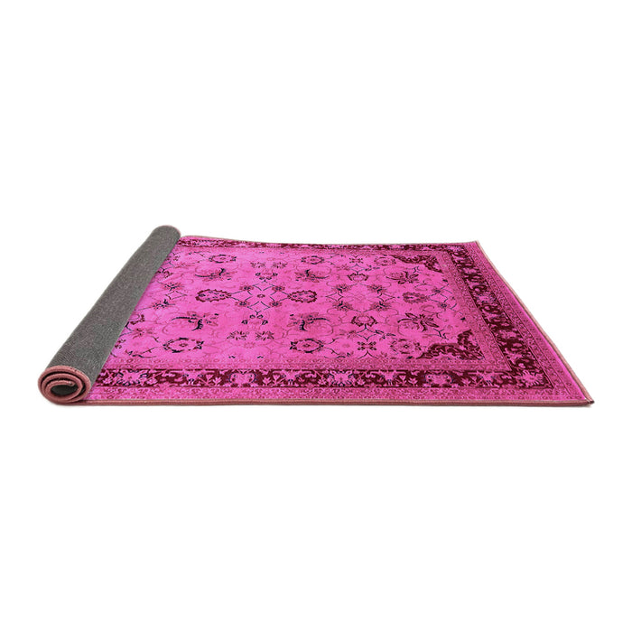 Sideview of Oriental Pink Traditional Rug, urb1069pnk
