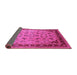 Sideview of Oriental Pink Traditional Rug, urb1069pnk