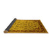 Sideview of Oriental Yellow Traditional Rug, urb1069yw