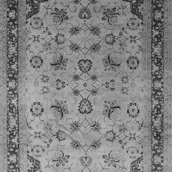 Machine Washable Oriental Gray Traditional Rug, wshurb1069gry
