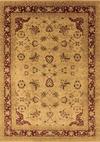 Oriental Brown Traditional Rug, urb1069brn