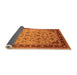 Sideview of Oriental Orange Traditional Rug, urb1069org