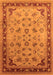 Machine Washable Oriental Orange Traditional Area Rugs, wshurb1069org