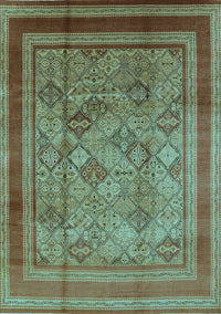 Oriental Light Blue Industrial Rug, urb1070lblu