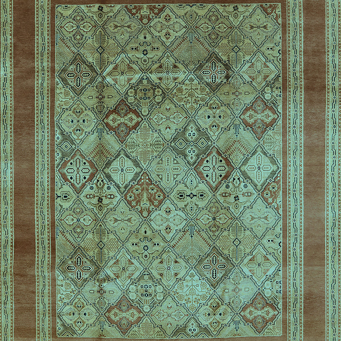 Oriental Light Blue Industrial Rug, urb1070lblu