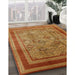 Machine Washable Industrial Modern Mahogany Brown Rug in a Family Room, wshurb1070