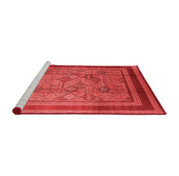 Industrial Red Washable Rugs