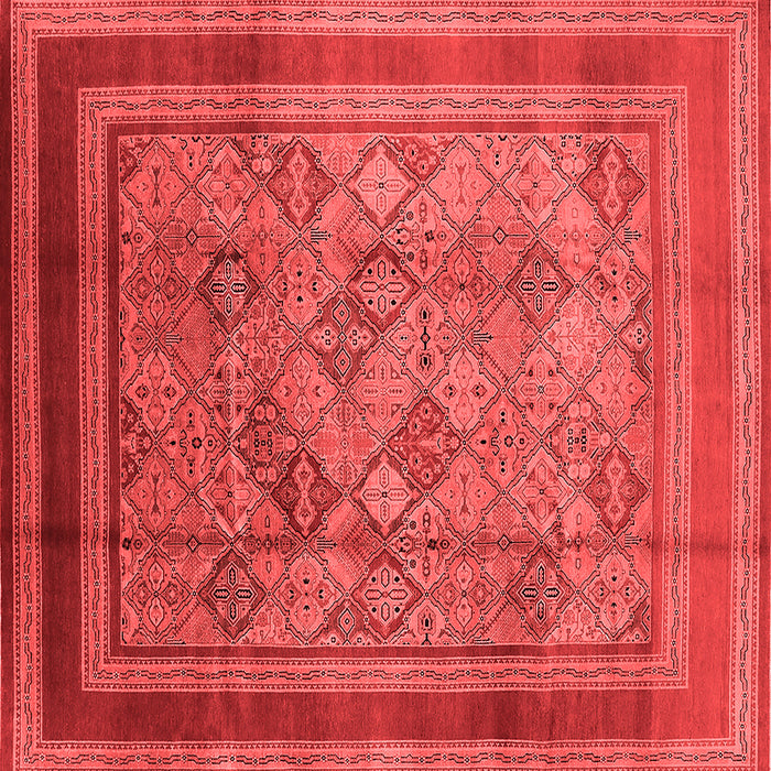 Machine Washable Oriental Red Industrial Rug, wshurb1070red