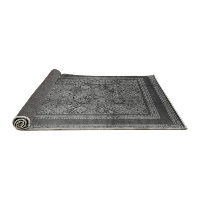 Sideview of Oriental Gray Industrial Rug, urb1070gry