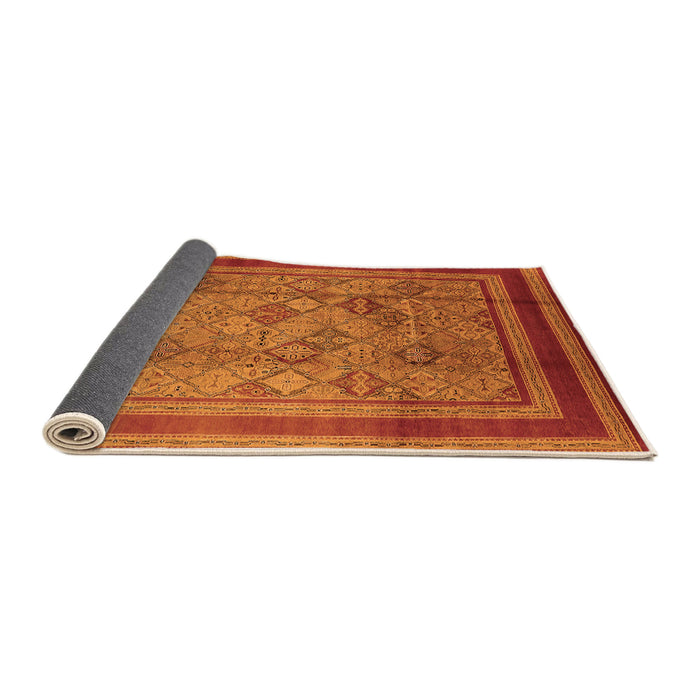 Sideview of Oriental Orange Industrial Rug, urb1070org