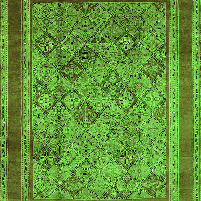 Oriental Green Industrial Rug, urb1070grn