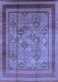 Oriental Blue Industrial Rug, urb1070blu