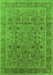 Oriental Green Traditional Rug, urb1071grn