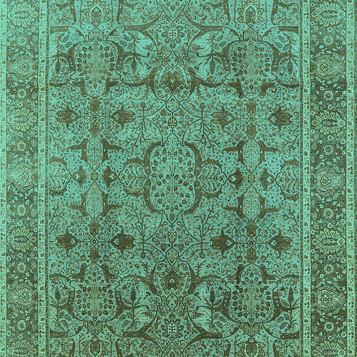 Oriental Turquoise Traditional Rug, urb1071turq