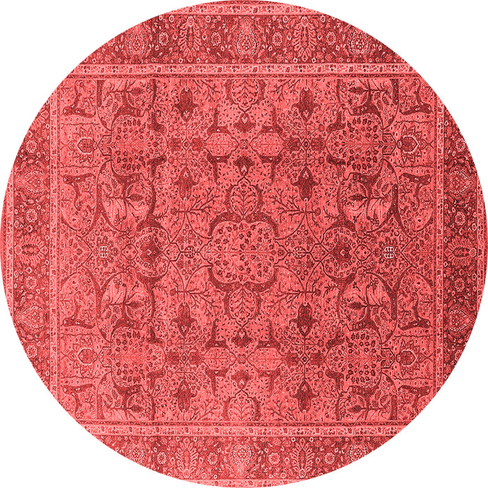Machine Washable Oriental Red Traditional Rug, wshurb1071red